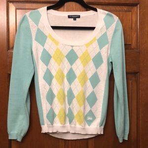 Authentic Burberry argyle sweater - EUC - medium